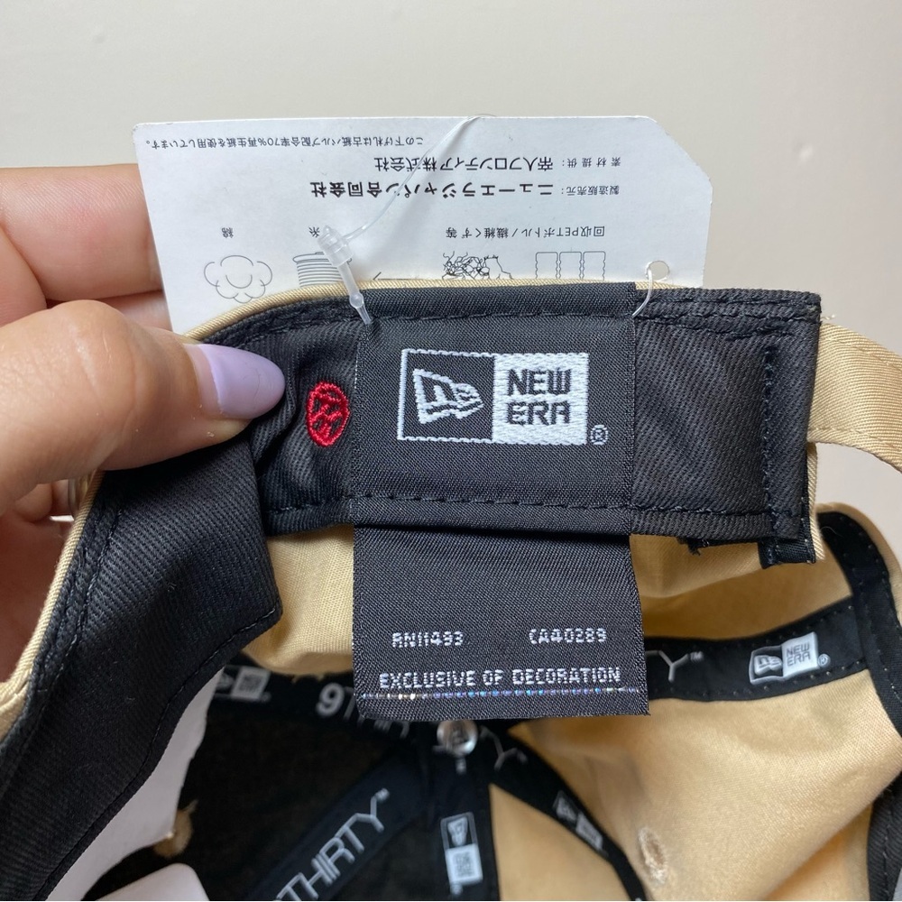 Yohji Yamamoto x New Era NEW Ecopet 9Thirty Mini Logo Embroidered Cap Hat Beige - Picture 14 of 15